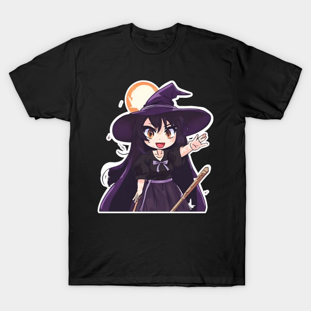 Witchcraft anime characters Chibi style T-Shirt by Whisky1111